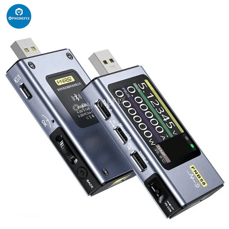 FNB48S FNB58 USB Voltmeter Ammeter Type-C Fast Charging Tester - CHINA PHONEFIX