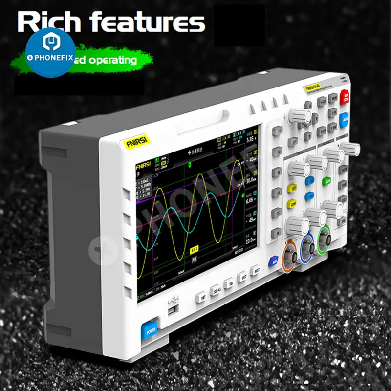 FNIRSI-1014D Digital Oscilloscope Dual Channel Input Signal