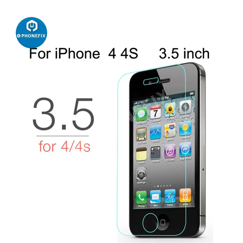 Full Cover Tempered Glass For iPhone 4 -13 ProMax Screen