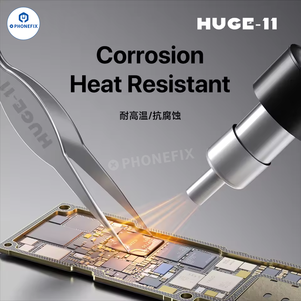 Wide Body Grip Tweezers Ultra-fine Pointed Tip for Mobile Phone Repair