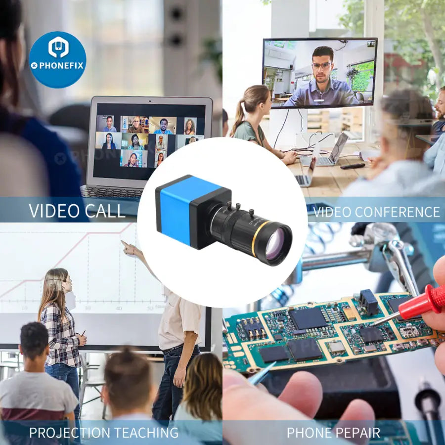 HDMI VGA Industry Camera 5.0-50mm F1.4 Lens Webcam Webcast -