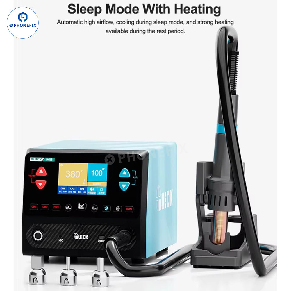 QUICK M9 Smart Lead-Free Hot Air Rework Station for PCB Repair - CHINA PHONEFIX SHOP Team