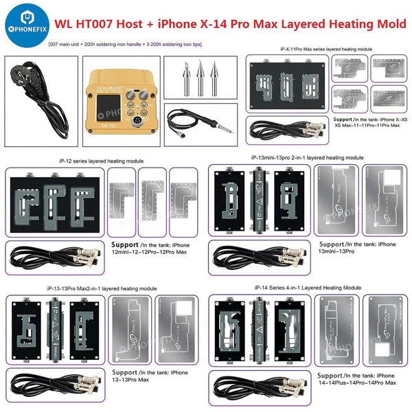 HT007 Motherboard Layered Soldering Station For iPhone X-14 Pro Max - CHINA PHONEFIX