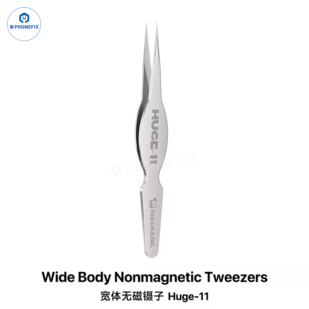 Wide Body Grip Tweezers Ultra-fine Pointed Tip for Mobile Phone Repair