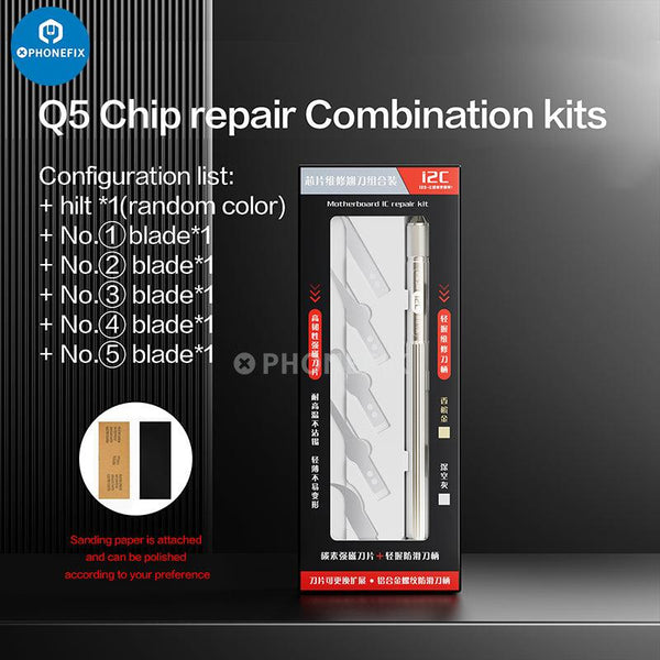 i2C Q5 Blade Kits Motherboard CPU Chip Pry Scraper Knife - CHINA PHONEFIX