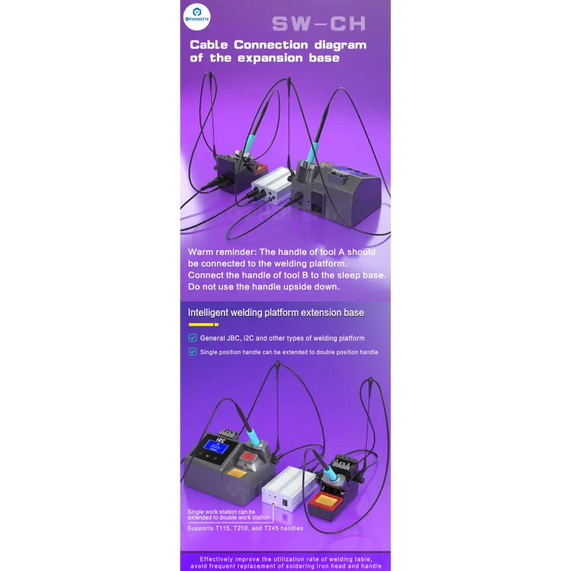 I2C SW-CH Intelligent Welding Table Expansion Base For JBC