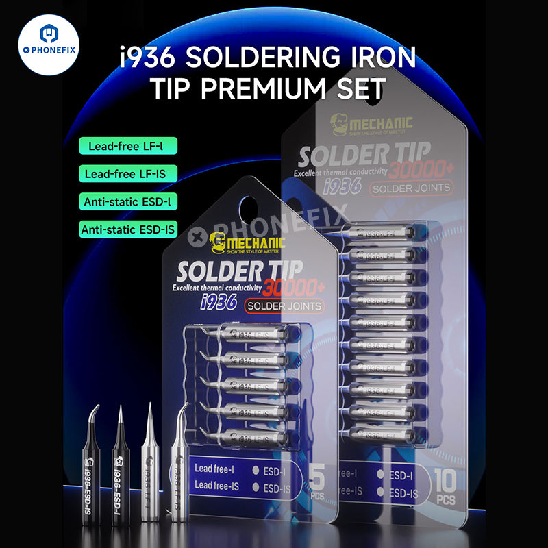 MECHANIC i936 Soldering Iron Tip Lead-free ESD I IS Head