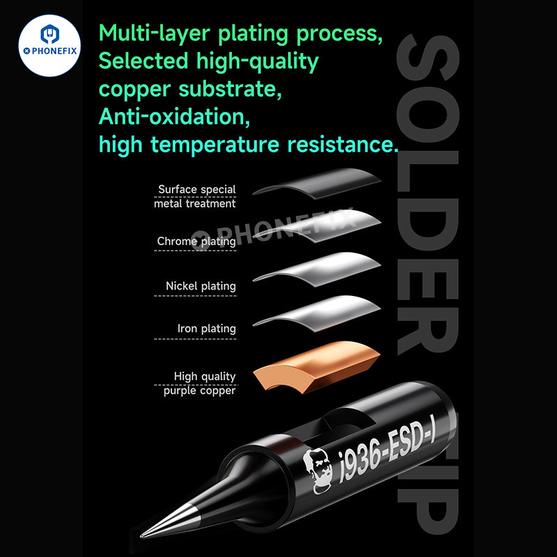 MECHANIC i936 Soldering Iron Tip Lead-free ESD I IS Head