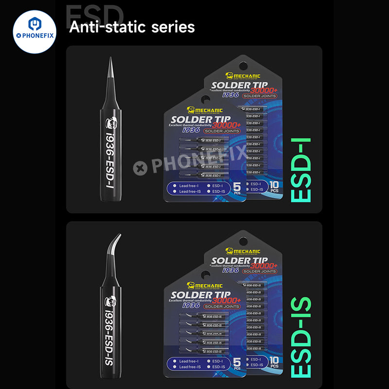 MECHANIC i936 Soldering Iron Tip Lead-free ESD I IS Head