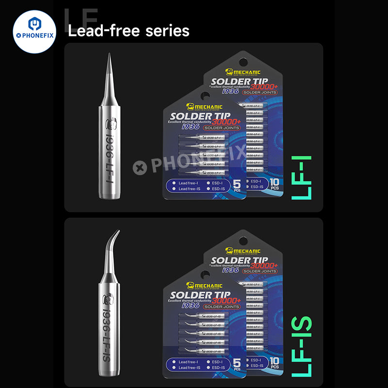 MECHANIC i936 Soldering Iron Tip Lead-free ESD I IS Head
