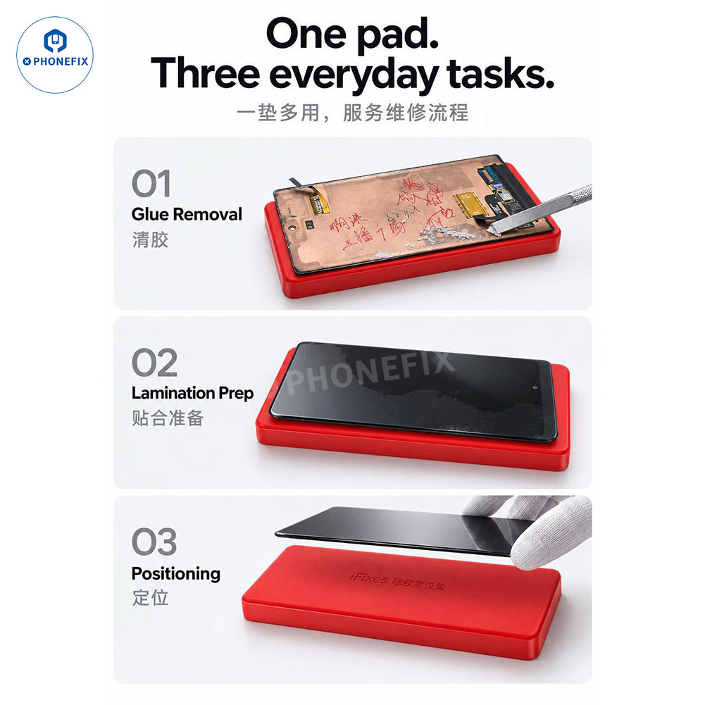 iFixes iD77 Curved Screen Positioning Pad - Glue Removal & Lamination