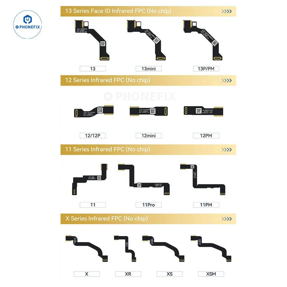 JCID Infrared Dot Matrix FPC Flex Cable for iPhone X-17 Face ID Repair