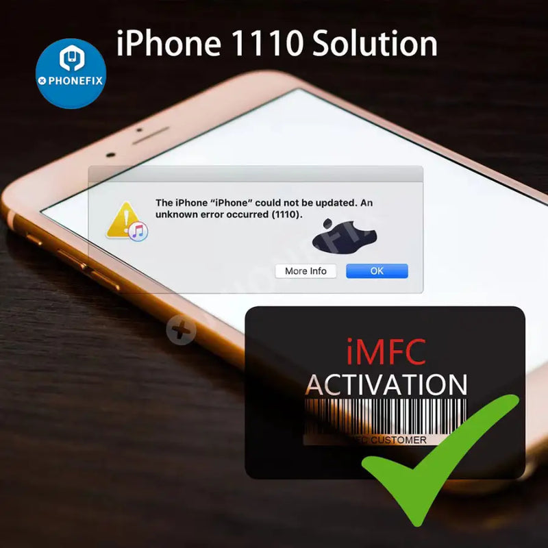 iMFC Activation Function For iTunes Error 1110 White Apple