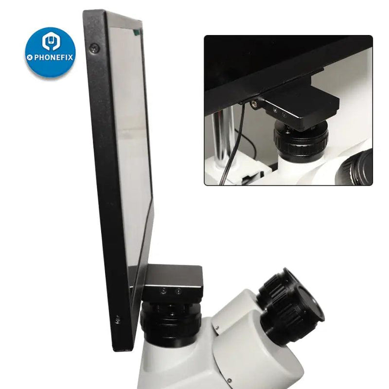 Integrated Trinocular Stereo White Microscope with LCD Display Screen - CHINA PHONEFIX