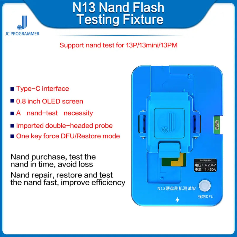 JC N13 Nand Restore Test Fixture For iPhone 13 Pro MAX MINI