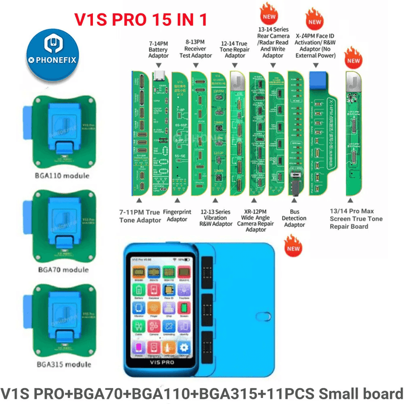 JCID V1S PRO Programmer With Multifunction iPhone Repair Module - CHINA PHONEFIX