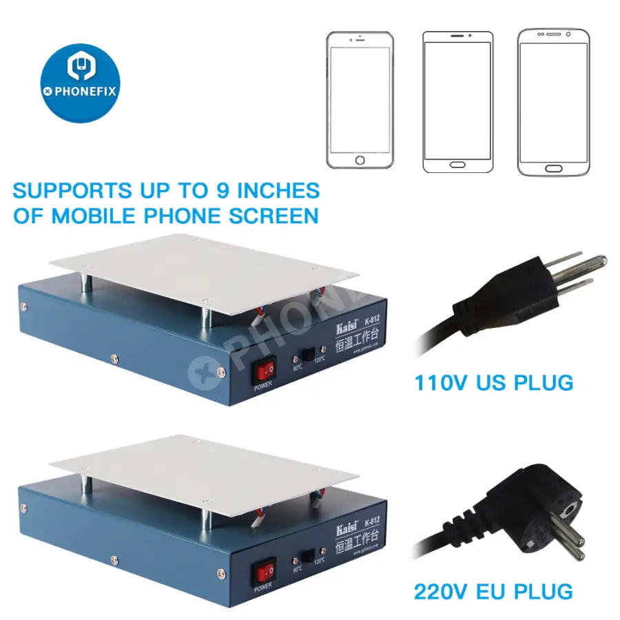 K-812/816 LCD Screen Separator Glass Removal Machine For