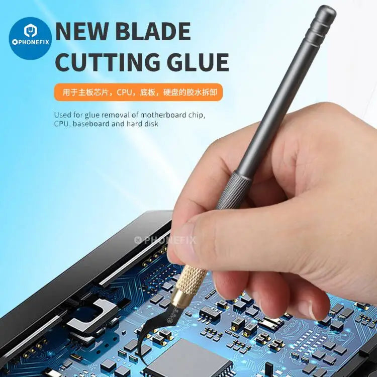 Kaigexin CPU Glue Removal Blade Kit Chip Scraper Pry Knife -