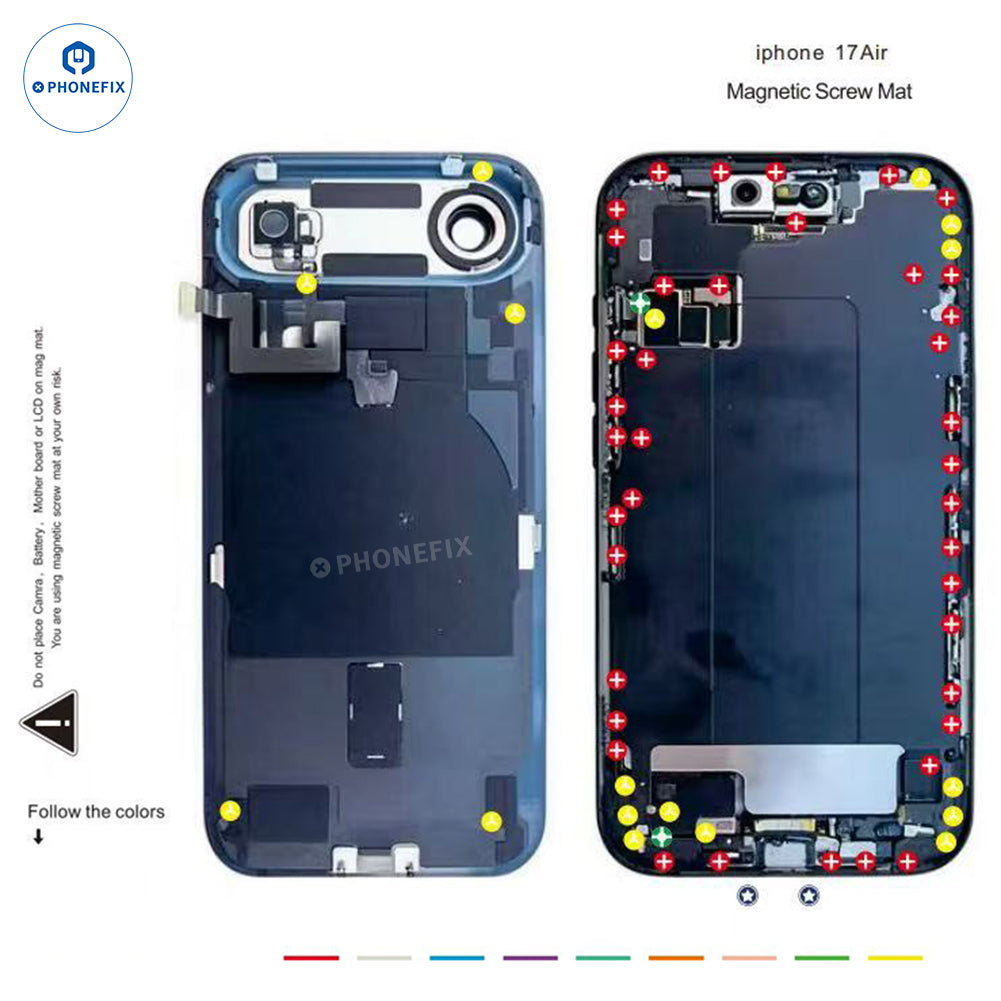 Magnetic Screw Mat for iPhone 6-18 Pro Max Disassembly Guide Pad
