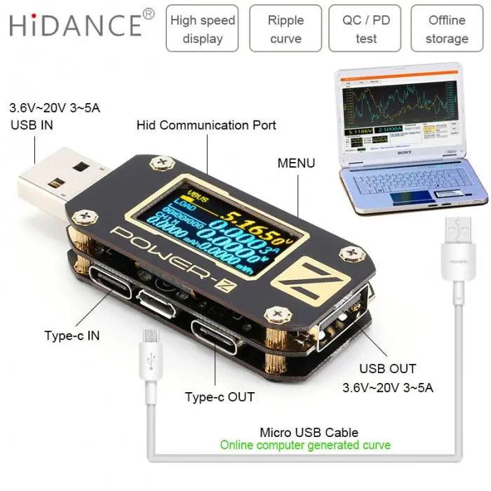 KM001 POWER-Z USB Digital Tester Type-C Voltage Current Detector