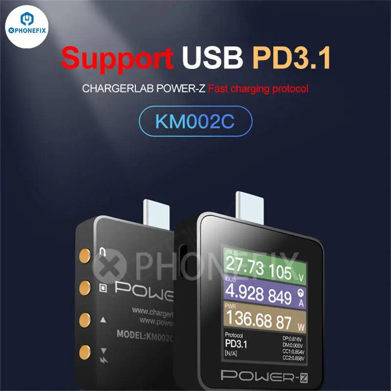 KM001 POWER-Z USB Digital Tester Type-C Voltage Current Detector