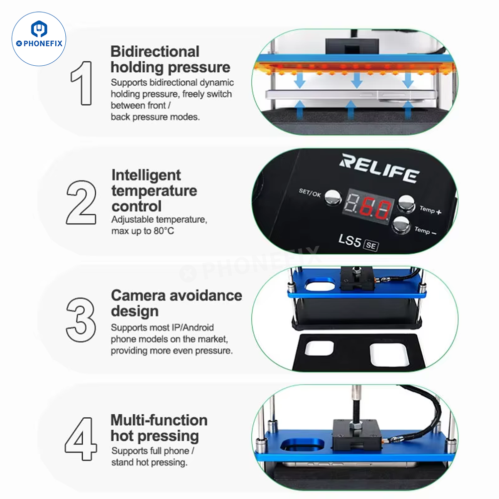 RELIFE LS5 SE Heating & Holding Pressure Platform for Phone Repair