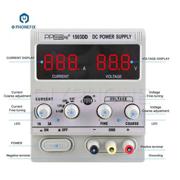 Mechanic DSP15D5 Digital DC Power Supply 15V 5A - CHINA PHONEFIX