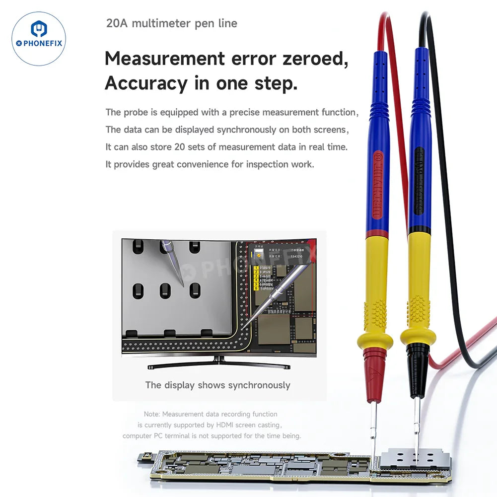 MECHANIC Action 2 Microscope Camera with 38MP video multimeter, capturing detailed close-up images for electronic inspection.