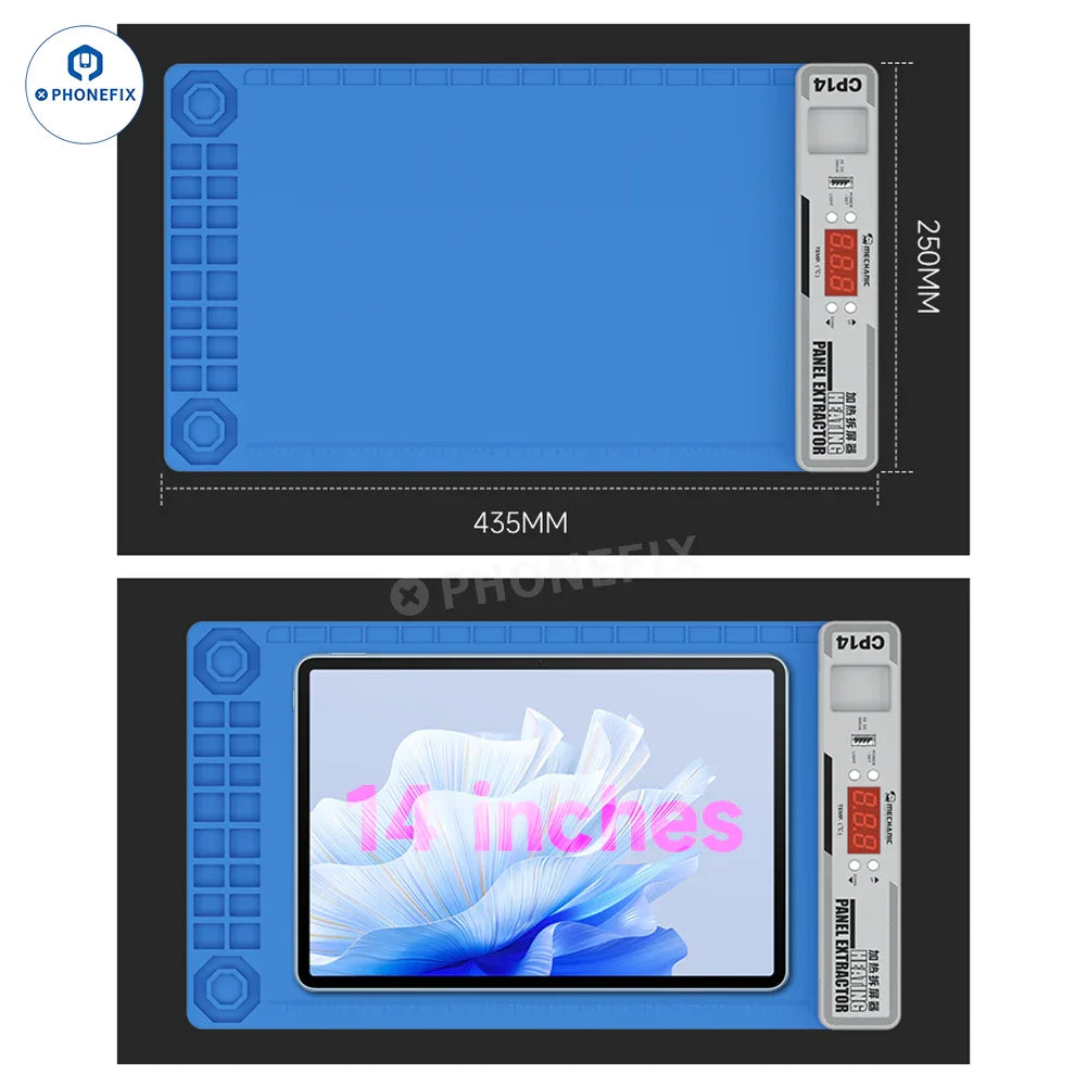 MECHANIC CP14+ LCD separator pre-heating station with 14-inch screen heating remover for electronics repair.