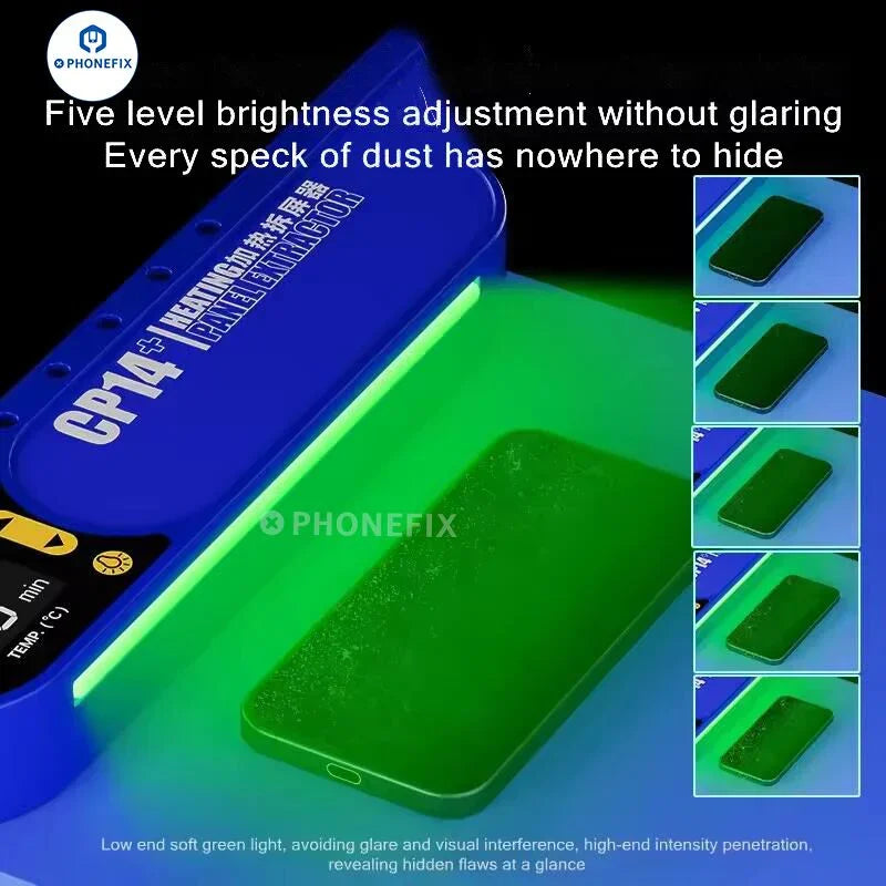 MECHANIC CP14+ LCD separator pre-heating station with 14-inch screen heating remover for smartphone and tablet screen repair.