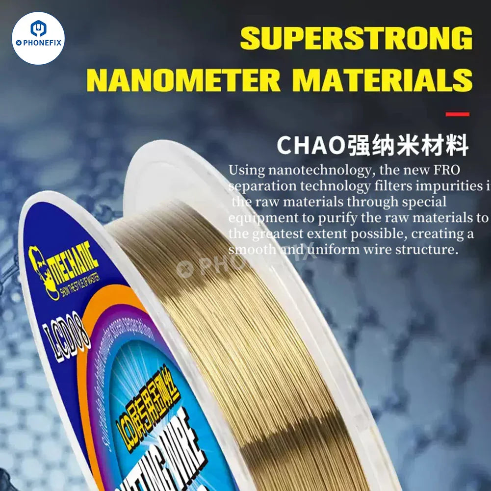 MECHANIC solder wire for phone touch screen cutting and LCD separation, curved wire designed for precise screen repair.