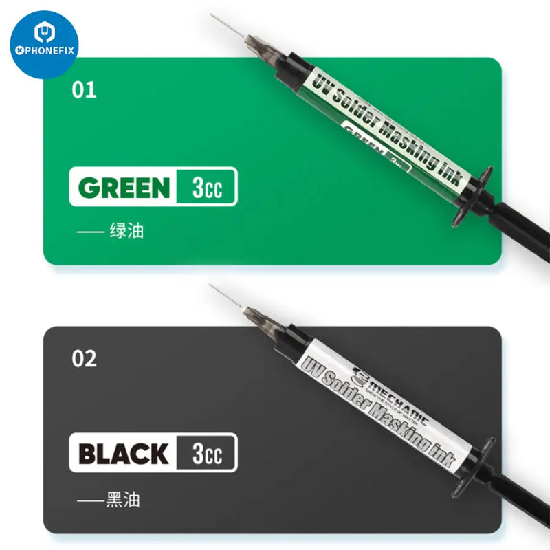 MECHANIC UV Light Curing BGA PCB Solder Mask Ink Black/Green
