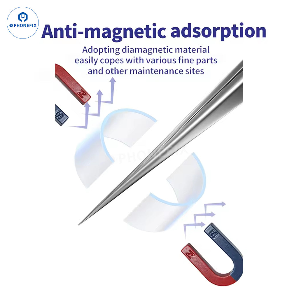 MECHANIC G-11/G-15/G-17 Ultra-Hard Anti-Magnetic Tweezers for Mobile Phone Jumper Wire Handling - CHINA PHONEFIX SHOP Team