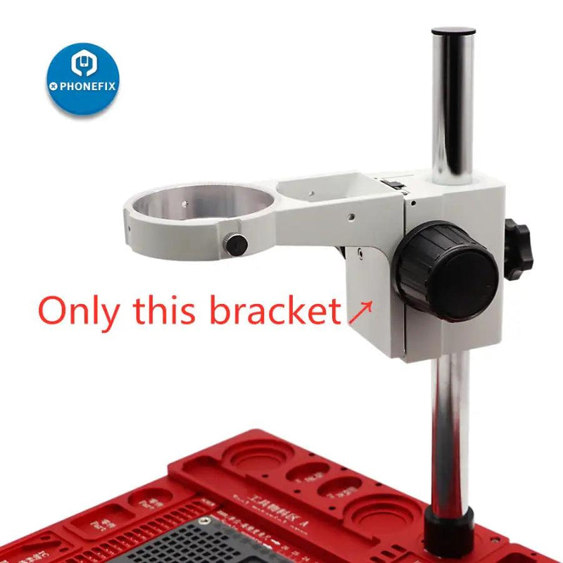 Microscope Head Holder Adjustable Arm Stand Fixture 76mm Focus Bracket - CHINA PHONEFIX