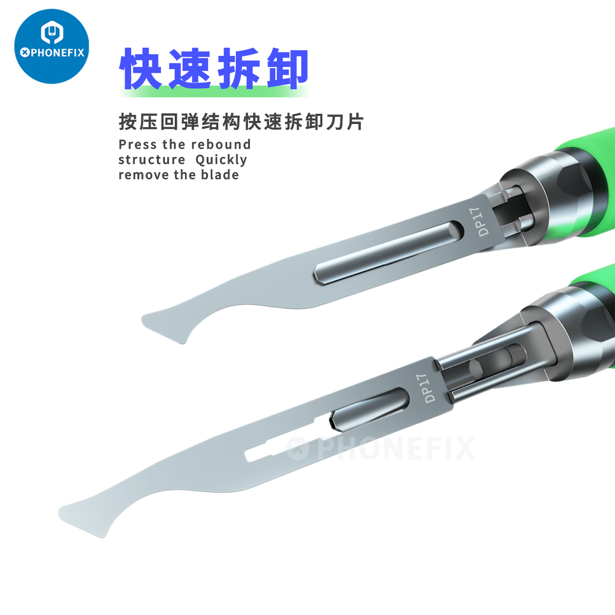 Sada čepelí pro rychlé odstranění lepidla Mijing KC8 Nůž na demontáž CPU – ČÍNA PHONEFIX