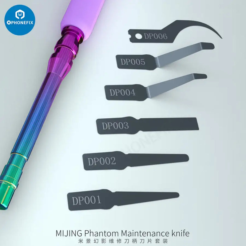Mijing Phantom Knife 3 in 1 Blade Handle Set IC Glue Removal