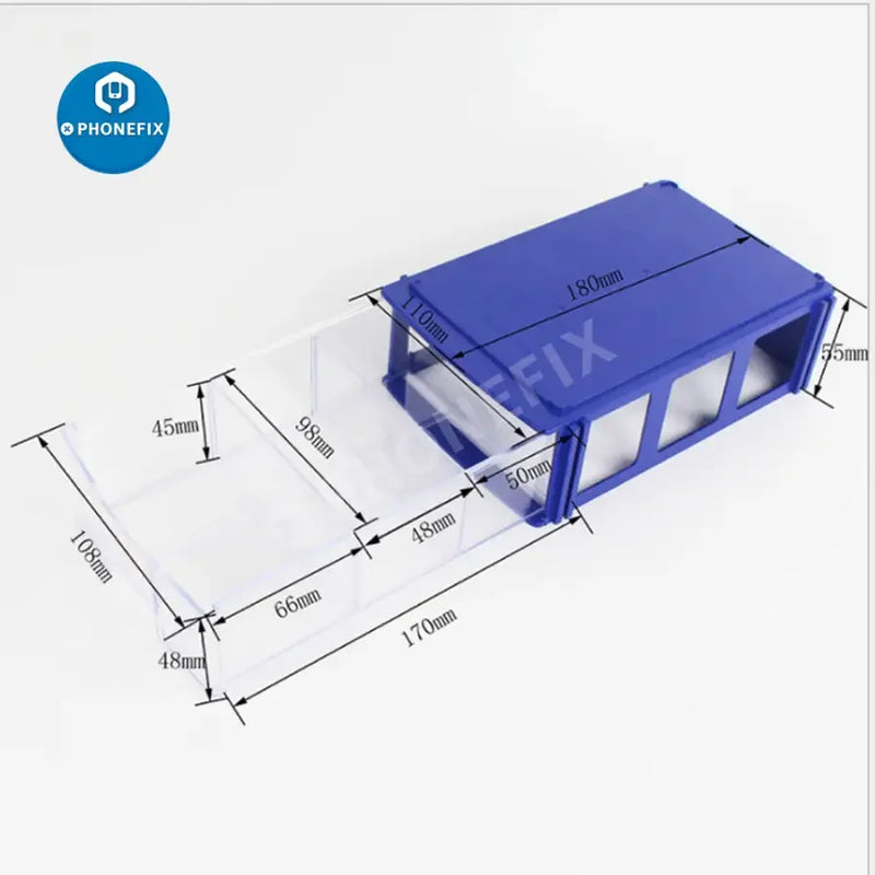 Microcontroller Storage Box Motherboard IC Storage Box Small Accessories Organizer Container