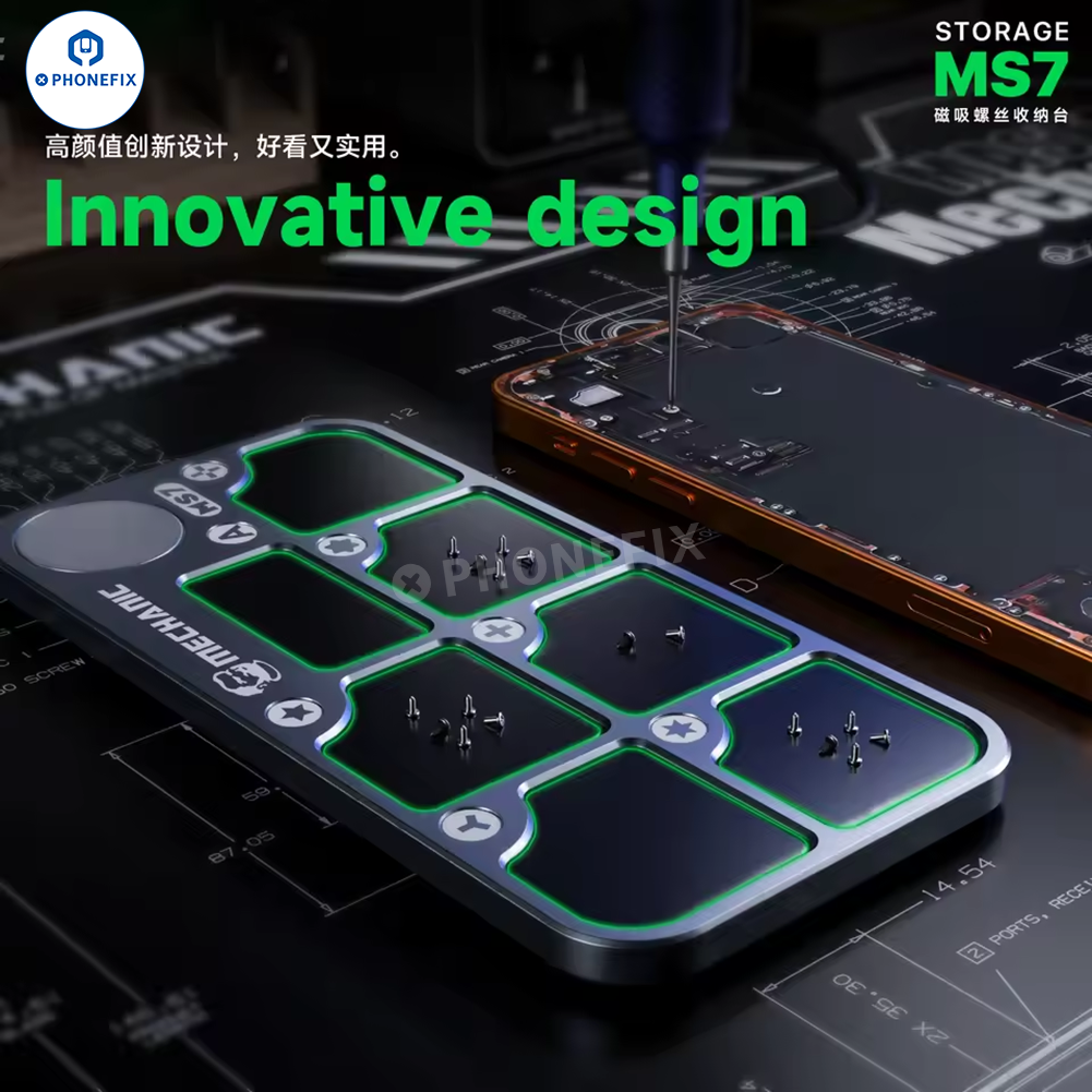 Aluminum Alloy Screw Magnetic Storage Tray Mat for Phone Repair