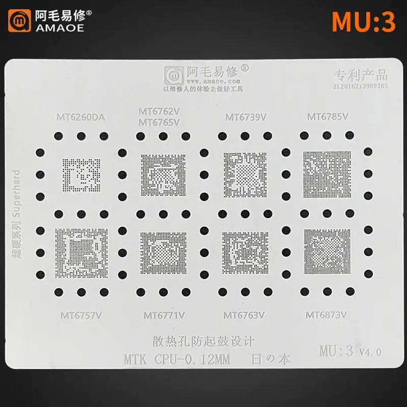 MTK Series CPU BGA Reballing Stencils Net MT6582 MT6735