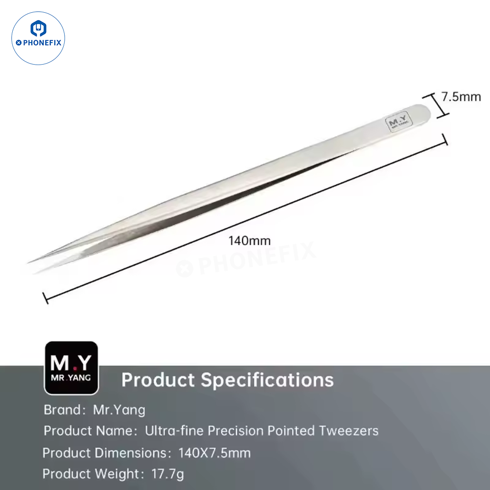 YCS Ultra-precision Titanium Straight Curved Tweezers