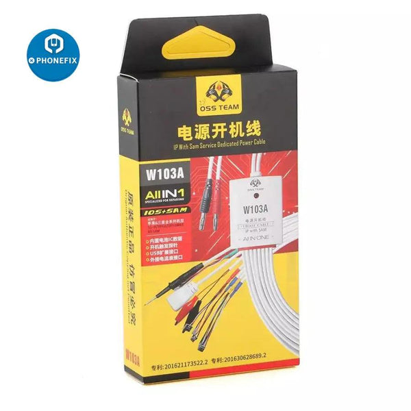 OSS TEAM W103A DC Power Cable For iPhone 5S-11 Pro Max Samsung - CHINA PHONEFIX
