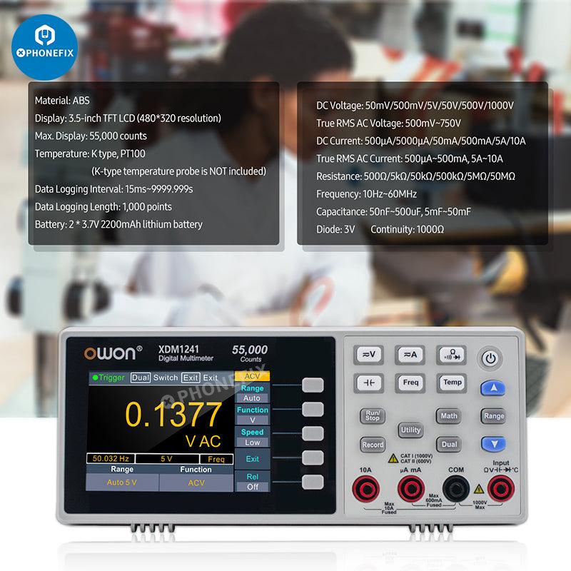 OWON Digital Multimeter AC DC Voltage Current Tester Mini Meter - CHINA PHONEFIX