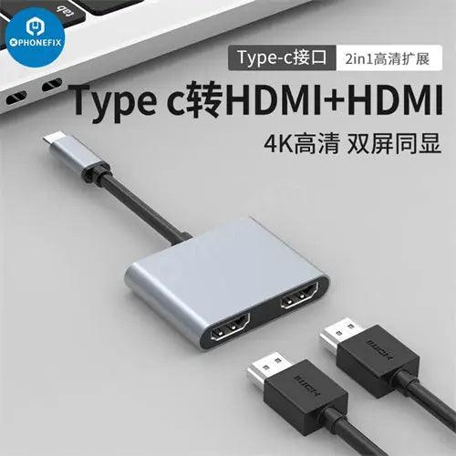 USB C Hub 12-in-1 Type-C Docking Station by PHONEFIX with multiple ports and PD fast charging for laptops and devices