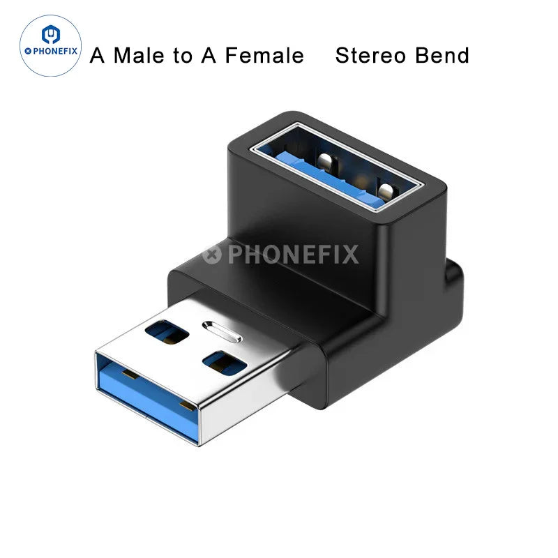 PHONEFIX Type-C OTG USB3.0 Adapter for laptops, 10Gbps U Type converter, 3C accessories for quick data transfer