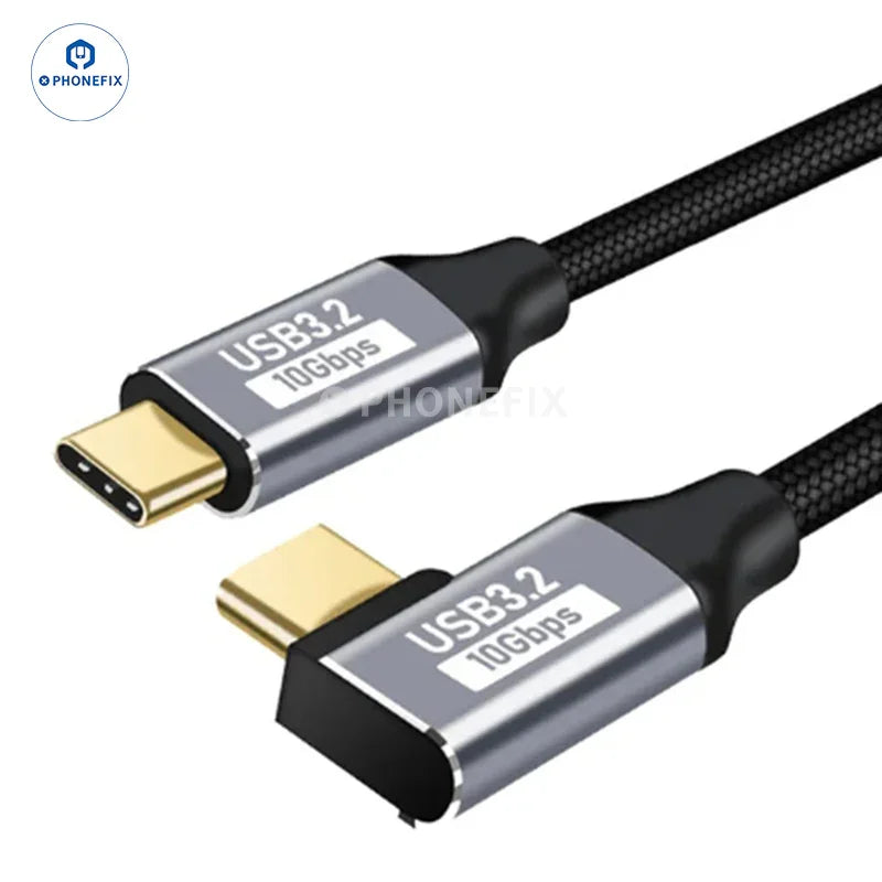 Cable de extensión digital USB 3.1 Gen2 recto y en ángulo para accesorios 3C, compatible con dispositivos PHONEFIX.