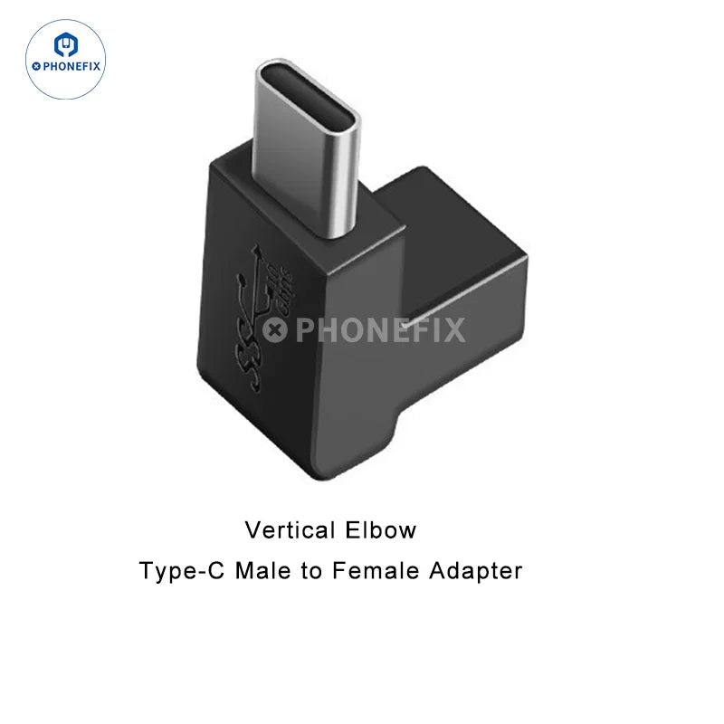 PHONEFIX Type-C USB 3.0/3.1 high-speed transmission adapter for iPhone, displaying the sleek compact design and connector ports.