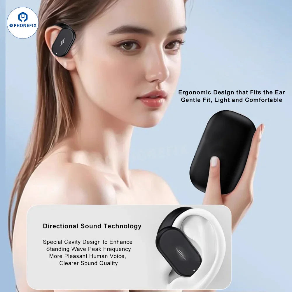 Auriculares con traductor de voz inteligente PHONEFIX GPT-4.0 con IA para traducción de fotos, accesorios 3C con diseño elegante y funciones de traducción avanzadas.