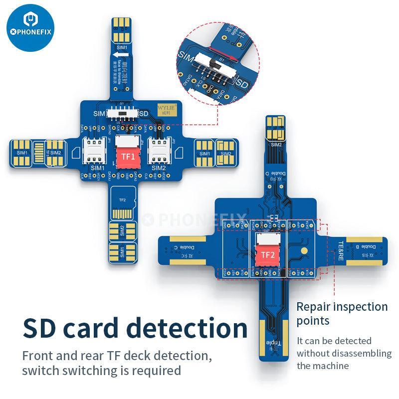 WYLIE Universal Smartphone Signal Test Board for iPhone and Android devices, 3C accessories by PHONEFIX, used for signal testing.