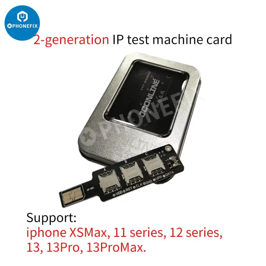 PHONEFIX 3-in-1 universal IP test card for iPhone and Android SIM signal testing, 3C accessories for phone repair.