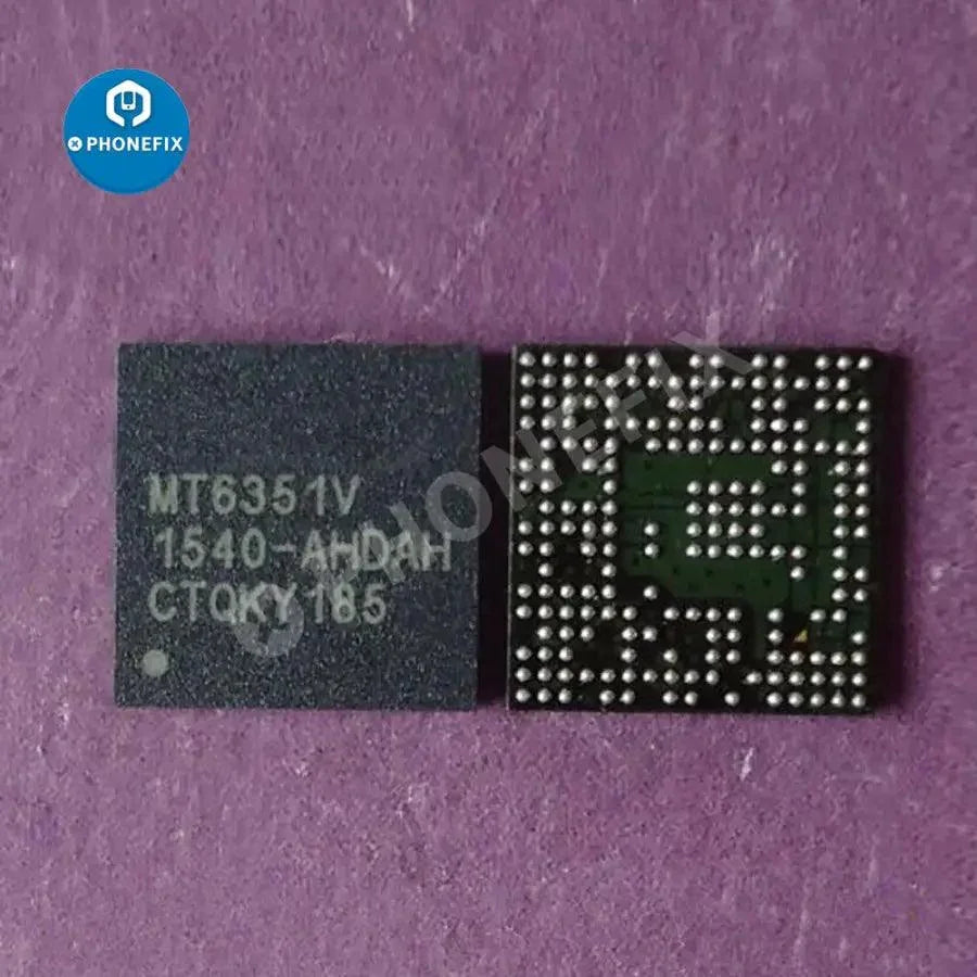 PHONEFIX MT6351V/6351DV/6325V/6353V Android phone chip power supply IC showing surface-mount design on circuit board
